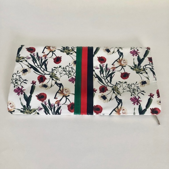 *rare* Floral Clare V. Foldover Leather Clutch - Picture 3 of 11